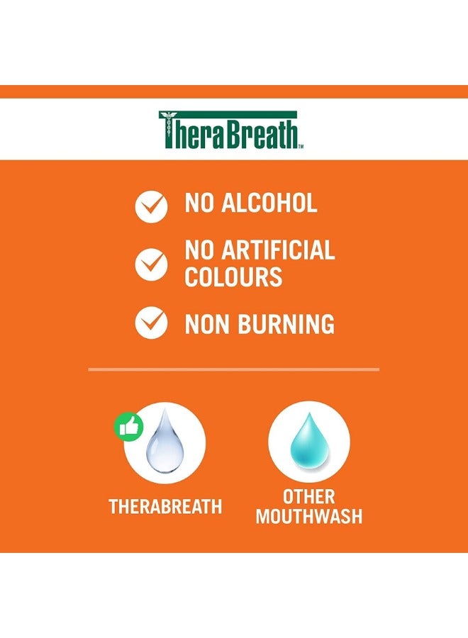 TheraBreath Fresh Breath Haleine fraiche oral rinse Icy Mint / Menthe  Glacce - Image 2
