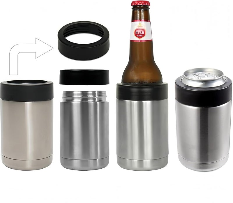 Gteller 12 oz Tumbler, Double Wall Stainless Steel Insulated Can Cooler, Beer Bottle Holder - Image 3