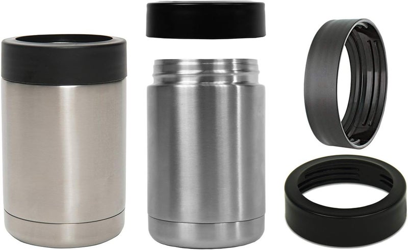Gteller 12 oz Tumbler, Double Wall Stainless Steel Insulated Can Cooler, Beer Bottle Holder - Image 2