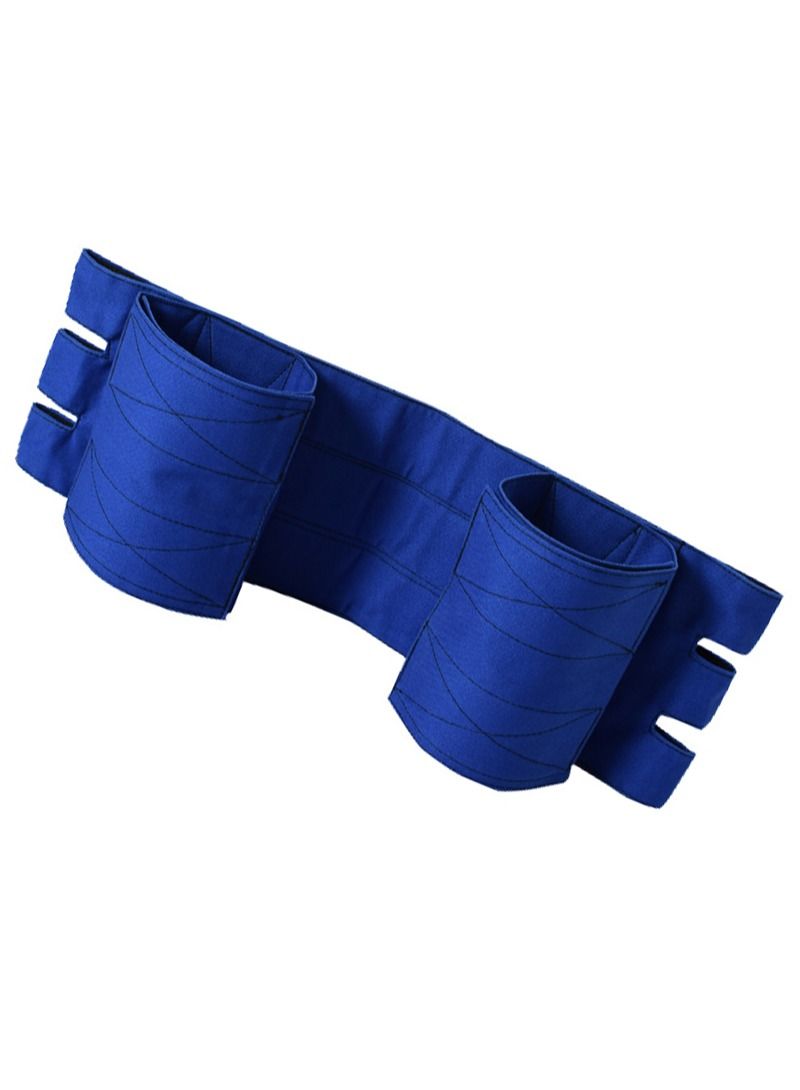 Portable Wheelchair Non-Slip Leg Strap Adjustable Medical Seat Belt Leg Restraint Safety Transport Support Foot Rest Restraint Elderly and Disabled Accessories (Blue) - Image 3