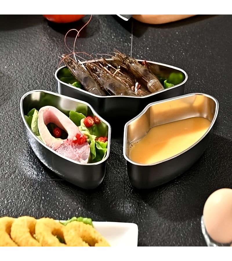 4pcs Stainless Steel Mini Steamer Inner Pot Food Holder For Electric Pressure Cooker And Air Fryer - Image 1