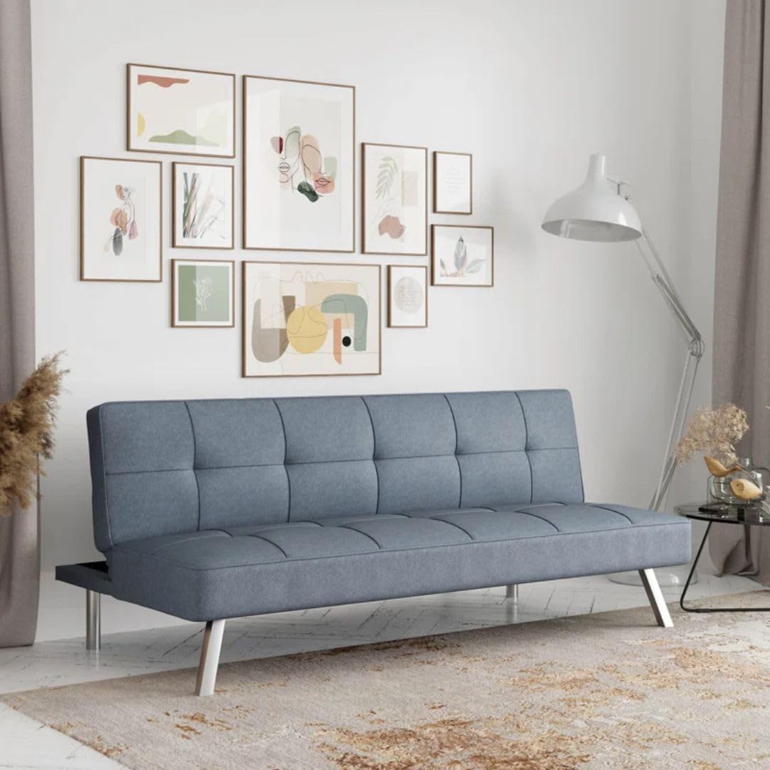 Modern Convertible Sofa - Light Gray