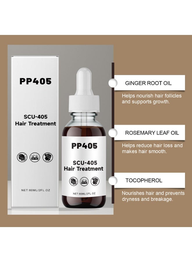 PP405 Hair Treatment, Dry Damaged Hair Treatment, Hair Loss Treatment for Women, Hair Care Growth Oil, Moisturizing & Strengthening Hair Oil, Nourishes Scalp Serum Conditioner for Shiny Hair (4) - Image 5