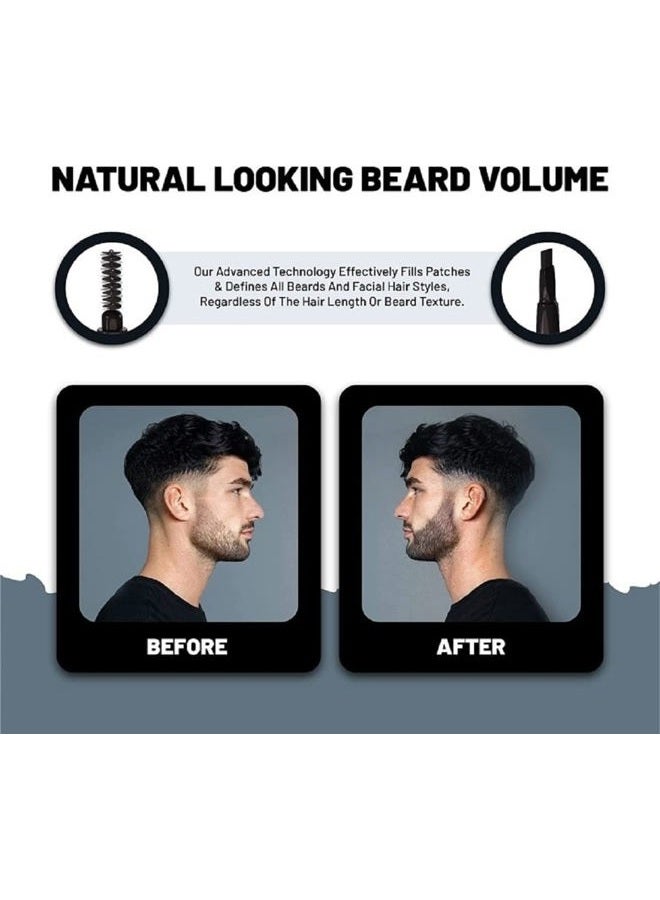 VOID Homme Black Beard Filler Pen Kit - Fuller, Natural-Looking Beard with Waterproof Pencil, Liner, and Marker - Image 2