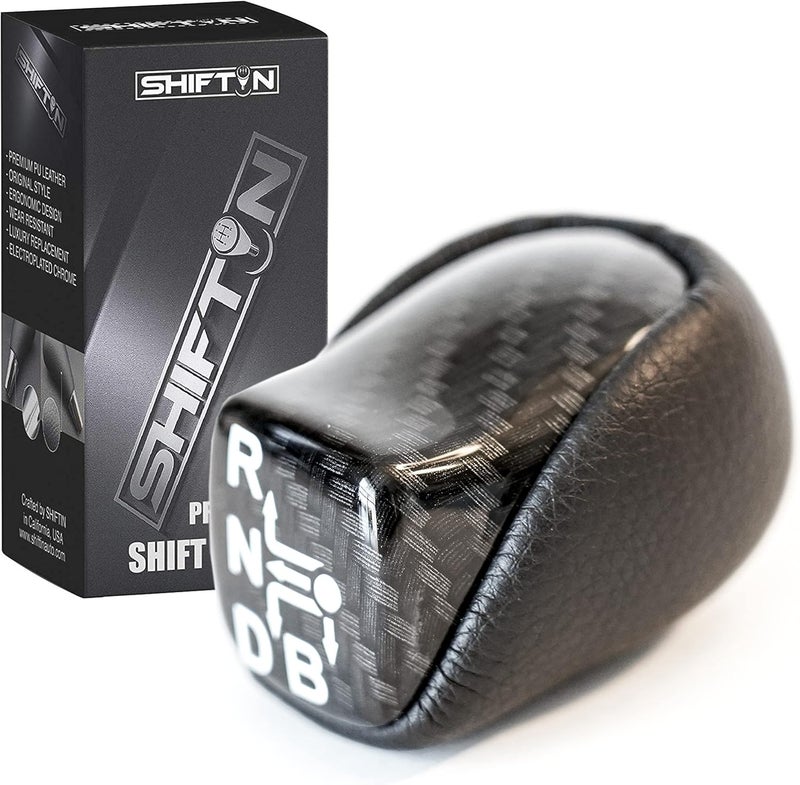SHIFTIN Black Carbon Fiber Gear Shift Knob for Toyota Prius - Image 1
