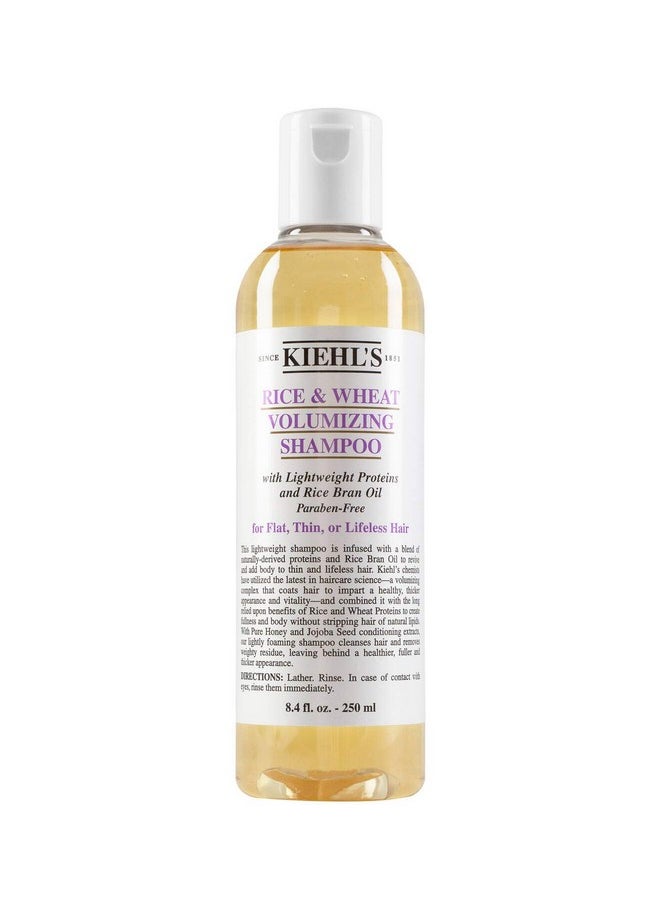 Kiehl's - Quality Hair Care Product By Kiehl'S Rice & Wheat Volumizing Shampoo (For Flat Thin Or Lifeless Hair) 250Ml/8.4Oz - Image 1