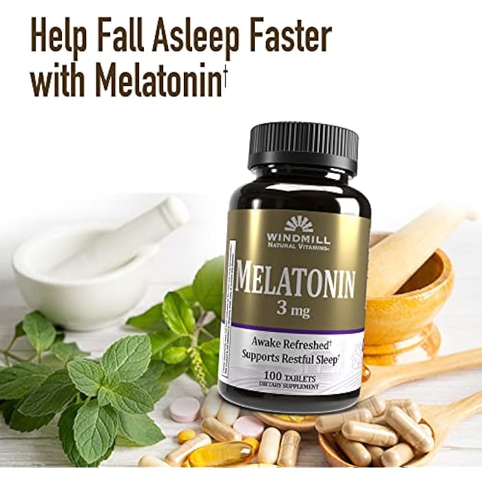 Windmill Windmill Melatonin 3 Mg Tabs 100'S Windmill - Image 4