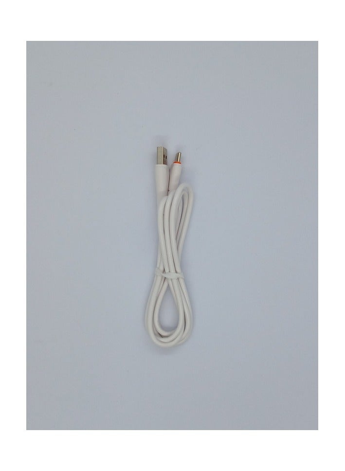 سكوت كابل شحن وناقل بيانات USB سريع للموبايل  لون أبيض - Image 2