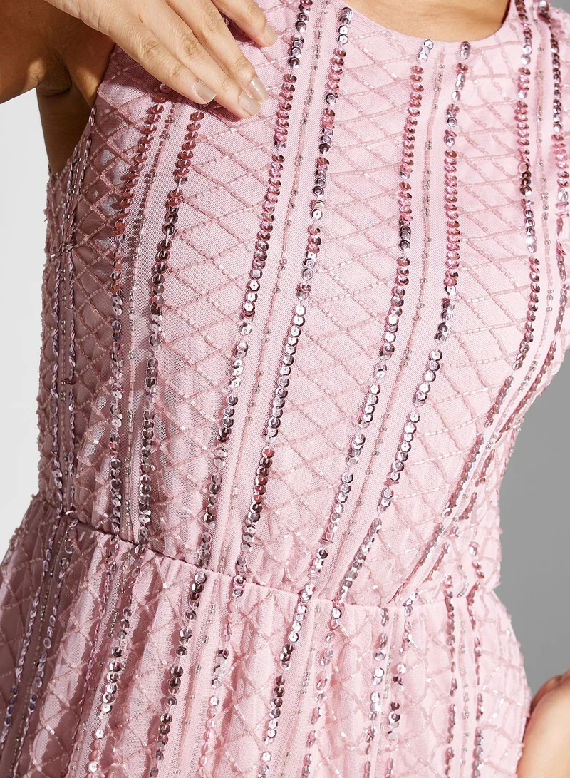 Namshi x Embellished Maxi Dress