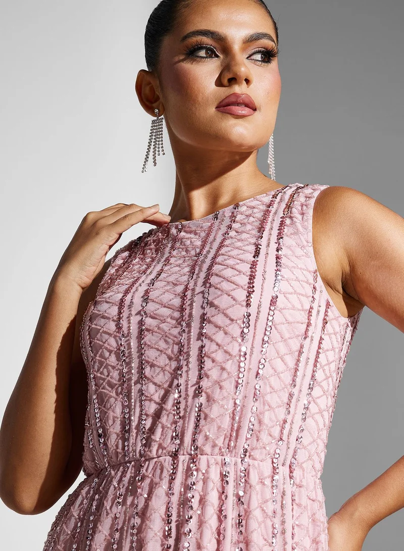 Namshi x Embellished Maxi Dress