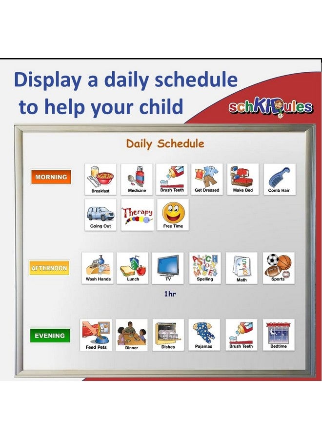 SchKIDules 153 pc Daily Visual Schedule Magnets for Kids-Create Healthy Routines, Reminders, Kids Calendars, Chore Charts & Behavioral Supports for Kids who Thrive on visuals, Type A Toddlers, Autism & ADHD - Image 3