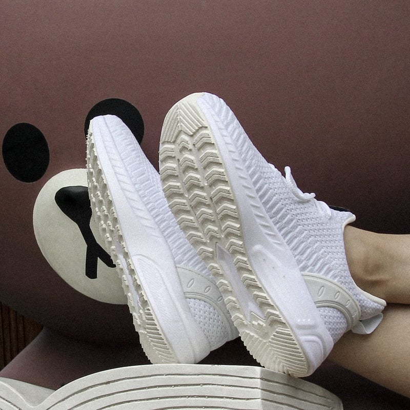Feethit Women Tennis Running Shoes Walking Shoes Lightweight Casual Sneakers for Travel Gym Work Woman Waitress Nurse Light White 8 - Image 2