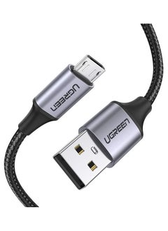 UGREEN Micro USB Cable 18w Android Charing Lead Fast Charge Compatible for Galaxy A10 S7 S6 J6 J4+, Huawei P Smart P8 Y9 Y7 Y6, Honor 8X, Moto G5 E5 E4, Xiaomi A2 Lite, PS4 etc - 1m