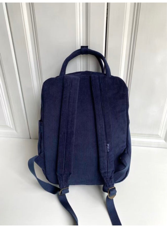 RL Outdoor sport embroidery corduroy large-capacity trendy backpack for dual-shoulder carrying - Image 3