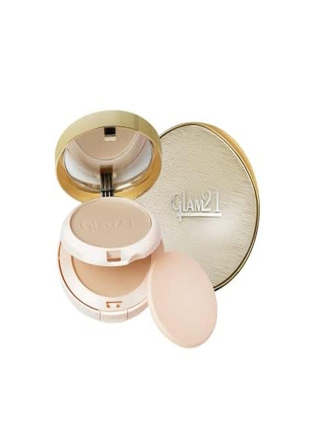 Glam 21 Glam21 Match Perfection Multi-Mineral 2-in-1 Compact Powder| Instant Glow Oil Free Velvety Formulation | Longlasting Matte Finish| Natural - Image 1