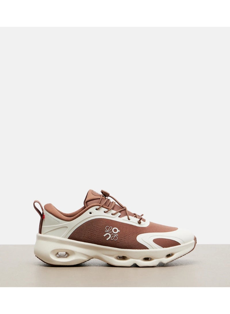 On Running LOEWE Cloudsolo Unisex Comfortable Sneakers - Brown & White - Image 1
