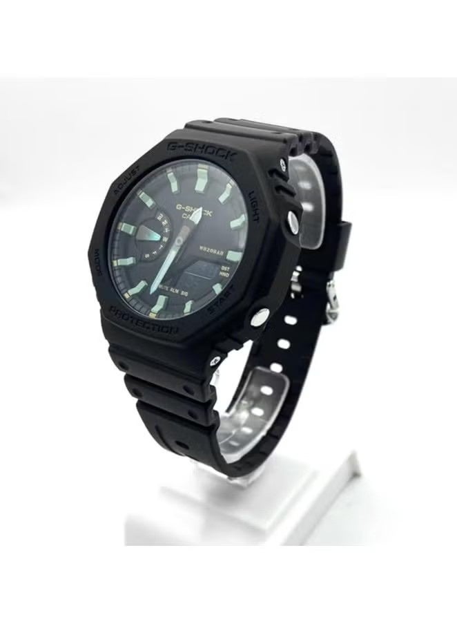 G-SHOCK ساعة يد رجالية مقاومة للماء تناظرية/رقمية GA-2100RC-1ADR - Image 3