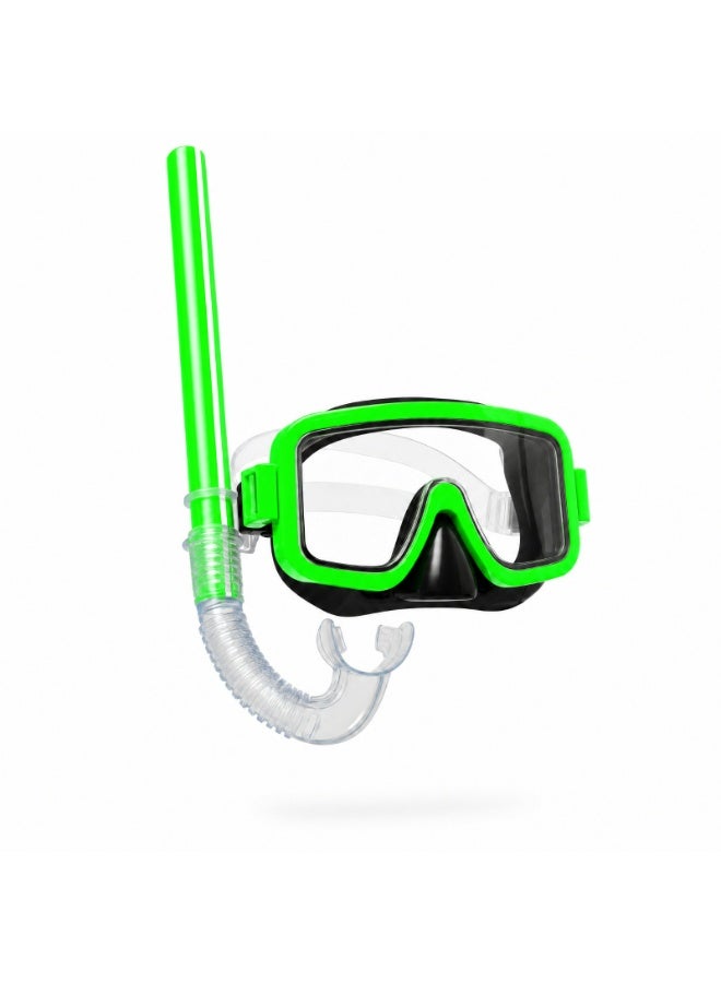 Premium Snorkel Set - Anti-Fog Diving Mask & Easy-Breathe Dry Top Snorkel Gear for Swimming and Water Sports (Adults & Kids) - Image 1