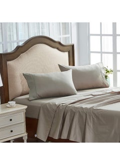 ECVV Ecvv Cotton Bed Sheet Set King Size, Extra Soft Cooling Sheets Deep Pocket, 4 Piece Full Sheet Set  - Image 1