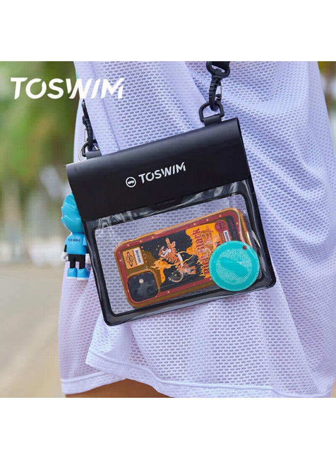 Toswim Waterproof Phone Case, Touchscreen C Patible, For Swimming And Underwater Photography, Huawei And Apple 14, Transparent Black Fantasy - Image 2