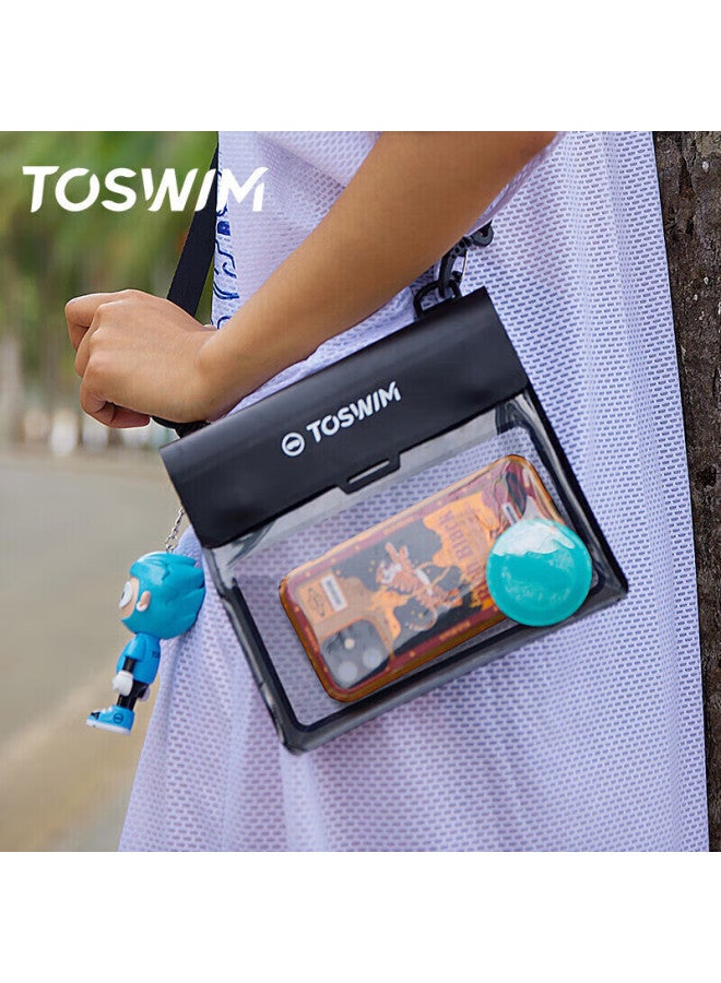 Toswim Waterproof Phone Case, Touchscreen C Patible, For Swimming And Underwater Photography, Huawei And Apple 14, Transparent Black Fantasy - Image 4