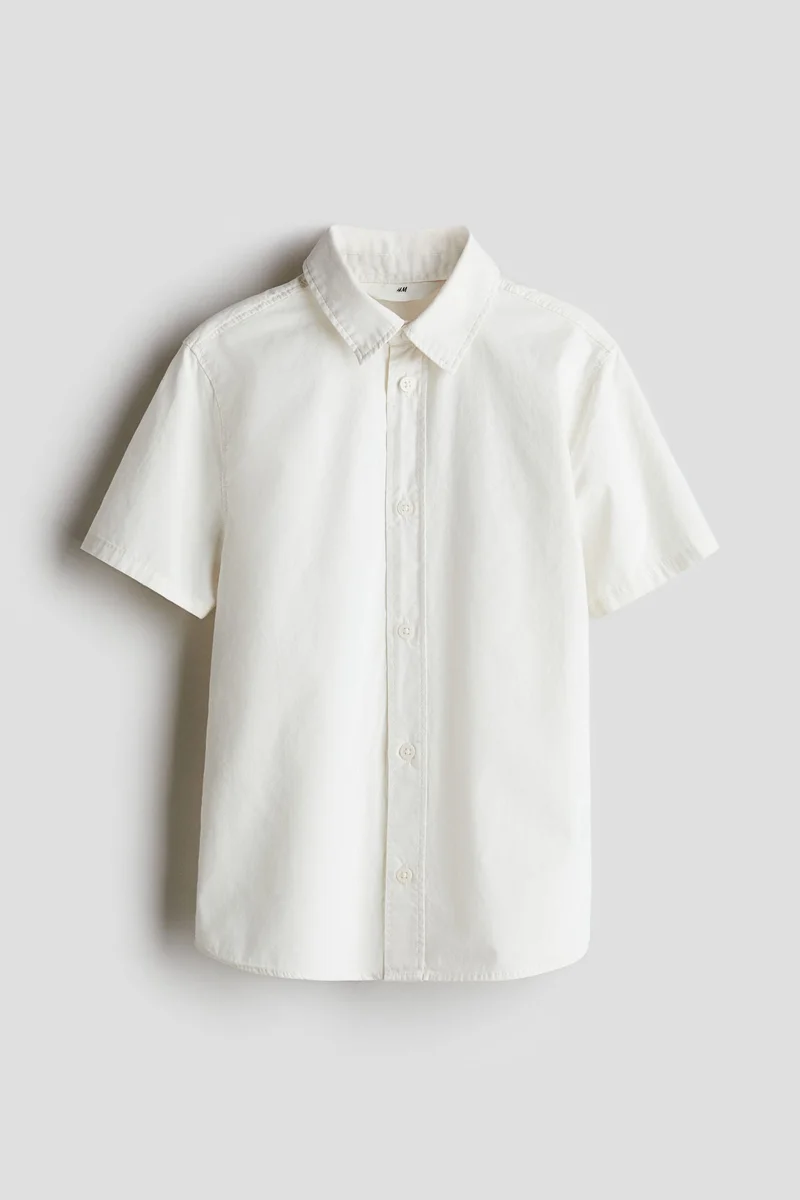 اتش اند ام Short-sleeved cotton shirt