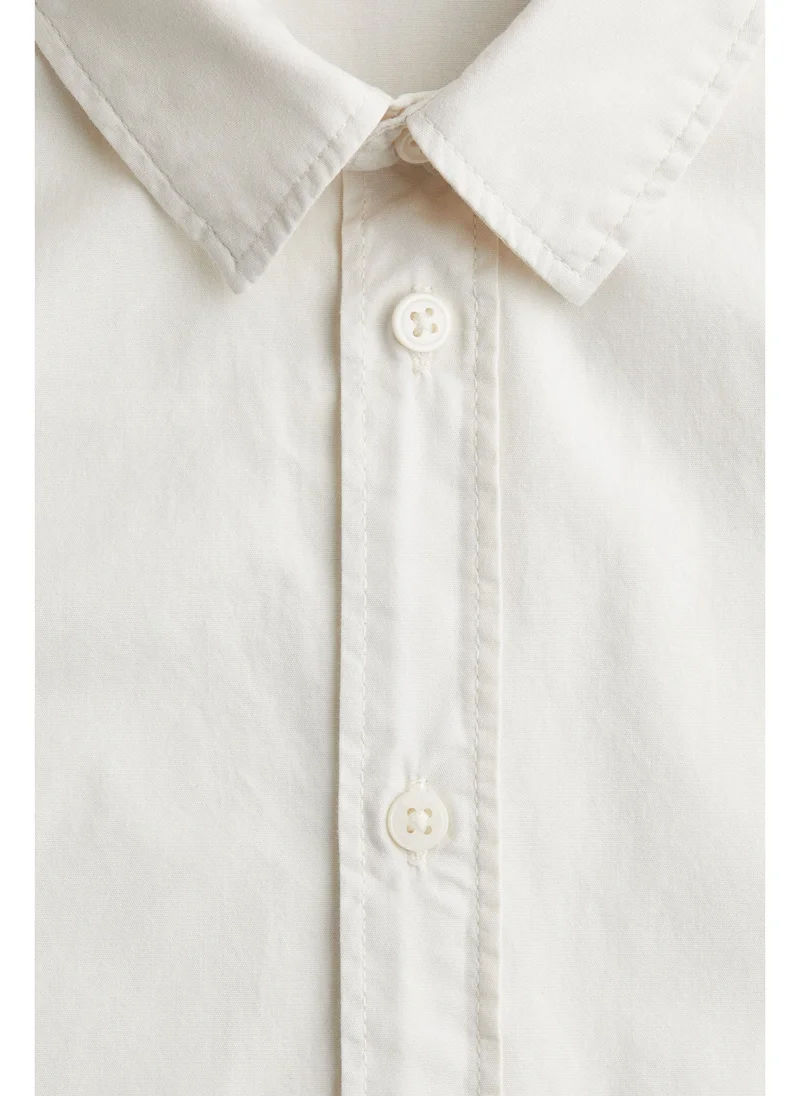 اتش اند ام Short-sleeved cotton shirt