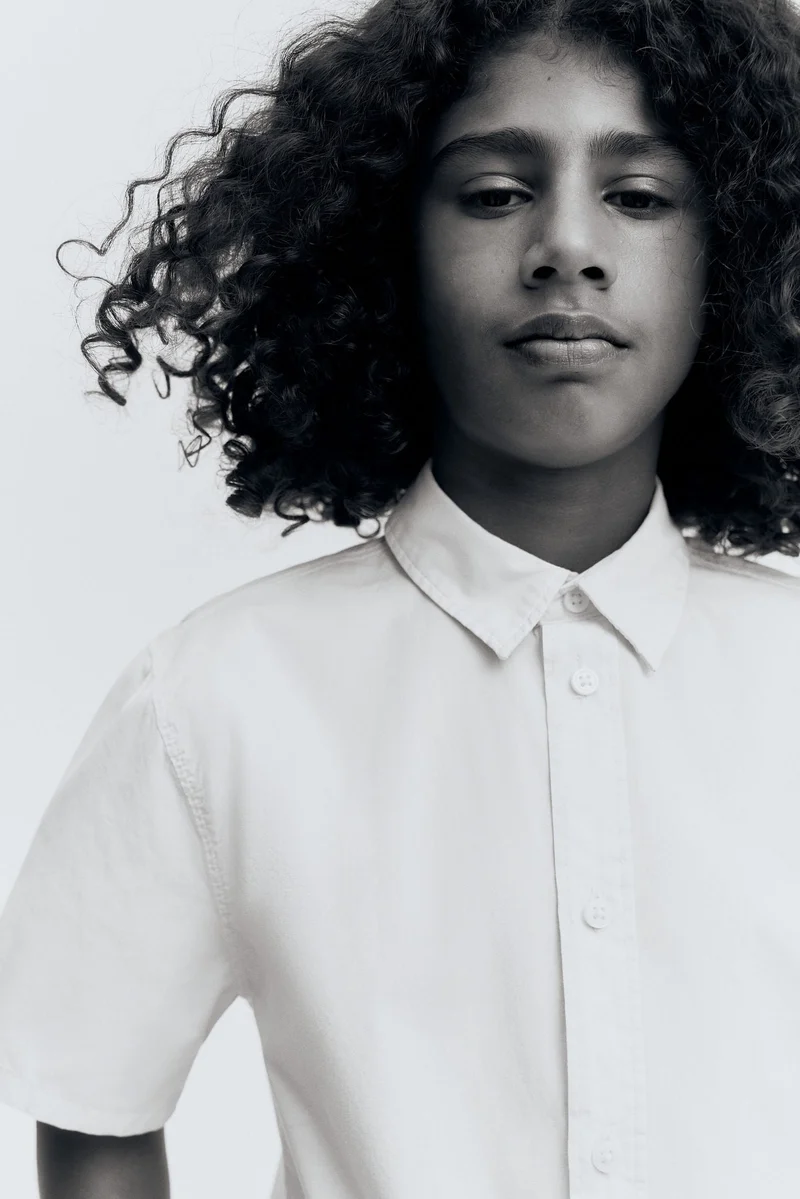 H&M Short-sleeved cotton shirt