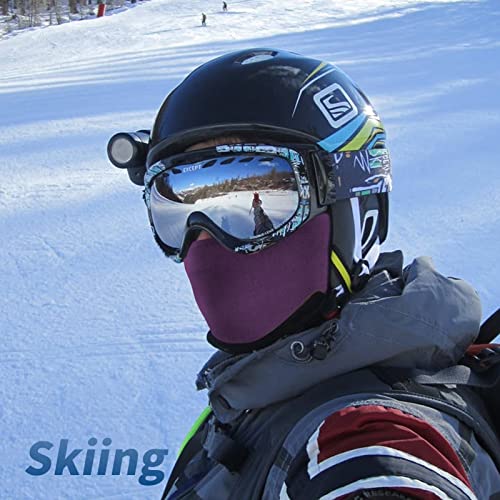 YESLIFE Purple Balaclava Ski Mask for Men and Women, Summer Face Mask for Motorcycle Helmets, Dirt Bike Accessories Neck Gaiter, Bandanas - Image 2