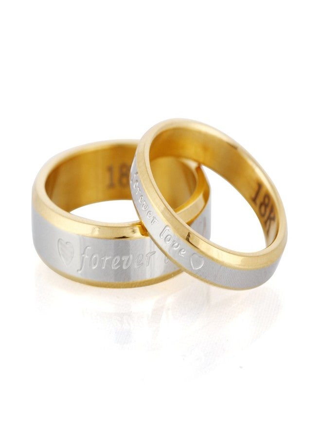 Aaishwarya 18K Plated Forever Love Couple Rings for Women/Girls & Men/Boys - Image 1