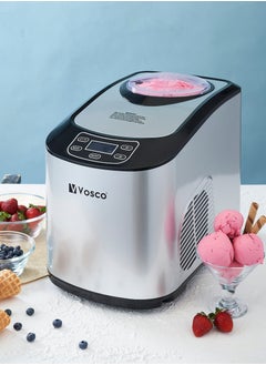 Ice Cream Maker – Create Delicious Ice Cream at Home in Just 30 Minutes, 2L Capacity for Your Favorite Flavors, Effortless Operation with Multiple Settings
