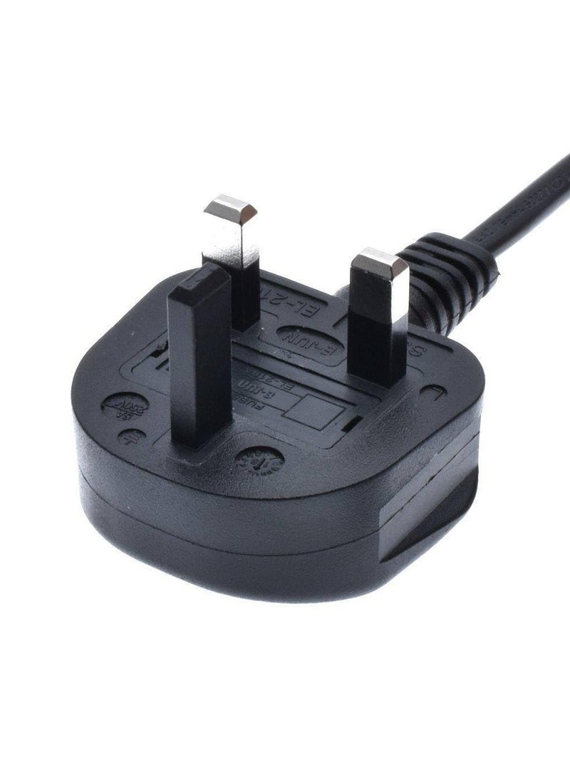 Cord Cable Lead for TV Printers Cameras PS4 PS3 PS5 C7 Right Angled UK AC Power  - Image 2