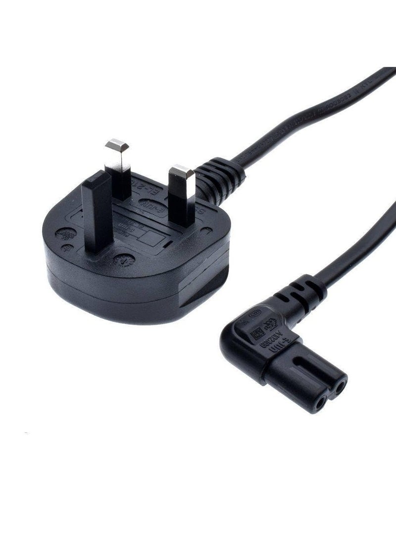 Cord Cable Lead for TV Printers Cameras PS4 PS3 PS5 C7 Right Angled UK AC Power  - Image 5