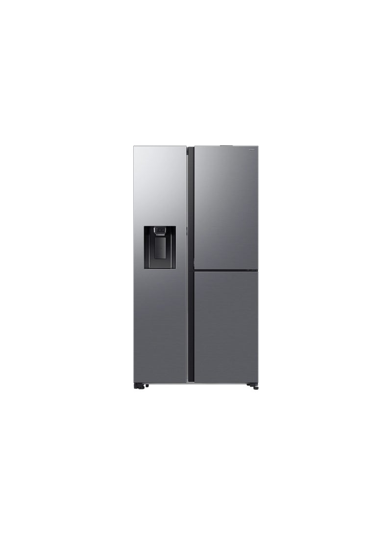 سامسونج 21.5 cu.ft, Refrigerator, RS80F65GDT silver - Image 1