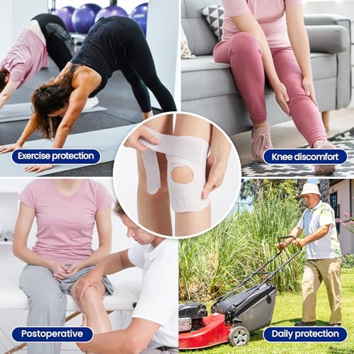 Galvaran Knee Brace with Side Stabilizers Relieve Meniscus Tear Knee Pain ACL MCL Arthritis,Joint Pain Relief, Breathable Adjustable Knee Support Suitable for Men and Women with Sports Injuries - Image 5