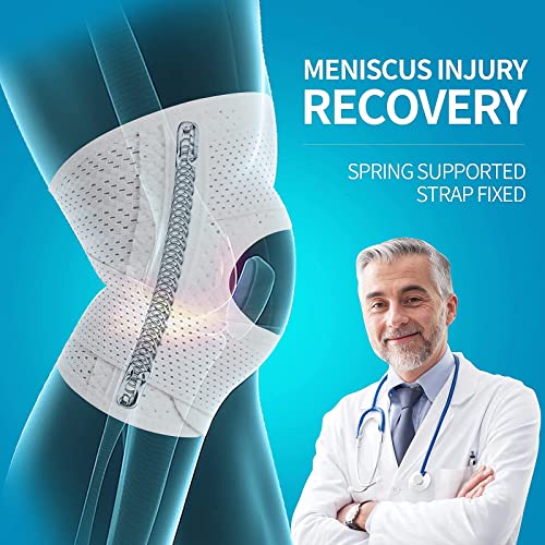 Galvaran Knee Brace with Side Stabilizers Relieve Meniscus Tear Knee Pain ACL MCL Arthritis,Joint Pain Relief, Breathable Adjustable Knee Support Suitable for Men and Women with Sports Injuries - Image 4