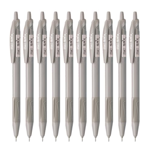 FLAIR SRX 0.7mm Retractable Ball Pen Box Pack | Triangular Grip For Better Hold | Light Weight Refillable Ball Pen | Vibrant Solid Body Colours | Black Ink, Pack of 30 Pens - Image 1