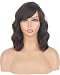 SYMEIW Short Brown Wavy Wigs With Bangs For Women Synthetic Heat Resistant Brown Wigs For Daily Use - Image 2