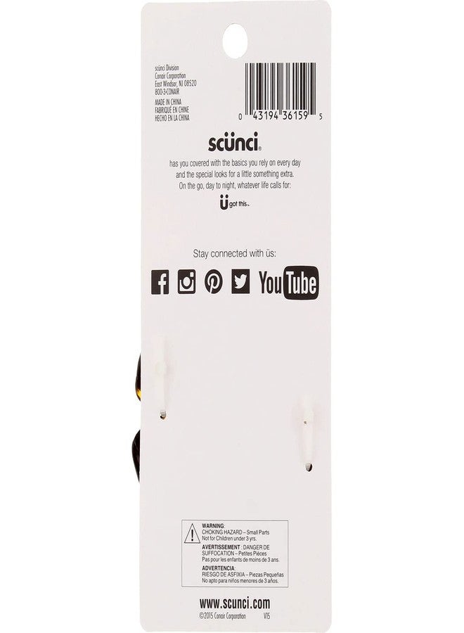 Scunci No-Slip Grip Magic Hidden Hinge Jaw Clips 6cm, Black and Brown, 6-Pieces - Image 5