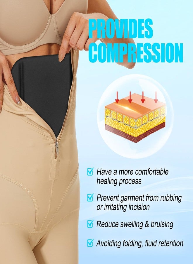 JNATER Ab Board Post Surgery Liposuction - Lipo Foam Ab Board, Lipo Abdominal Board Post Surgery, Abdominal Compression Lipo Board for Tummy Tuck, Tabla Para Fajas de Mujeres Abdomen (Black) - Image 2