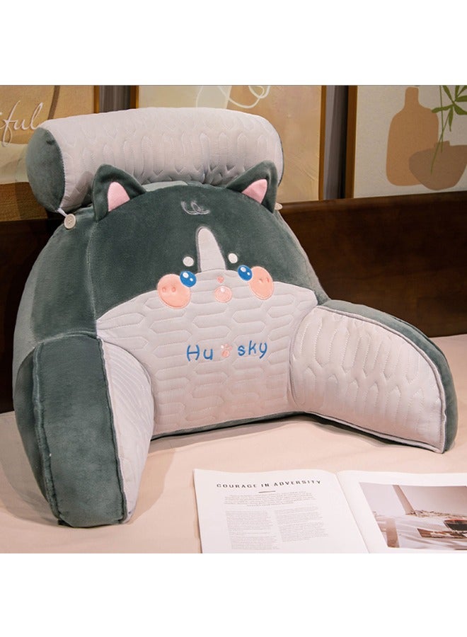 JCB CHIC وسادة مسند ظهر مسند سرير وسادة أريكة وسادة أريكة وسادة قراءة وسادة كرسي حماية خصر امرأة حامل بنمط كرتوني 70 × 50 سم - Image 1