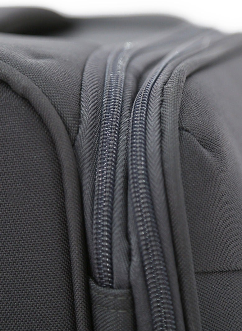 DILIXI Softside Luggage Trolley Bag 3 Pieces Set,Grey (S-20",M-24",L-28") - Image 4