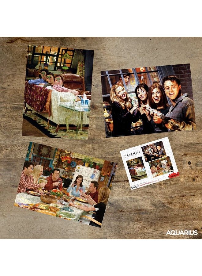 Aquarius Set Of 3 Friends Puzzles (Three 500 Piece Jigsaw Puzzles) Glare Free Precision Fit Officially Licensed Friends Merchandise & Collectibles 14X19 Inches - Image 4