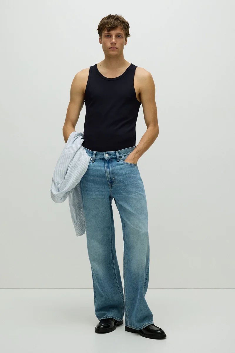 H&M Slim Fit Ribbed vest top