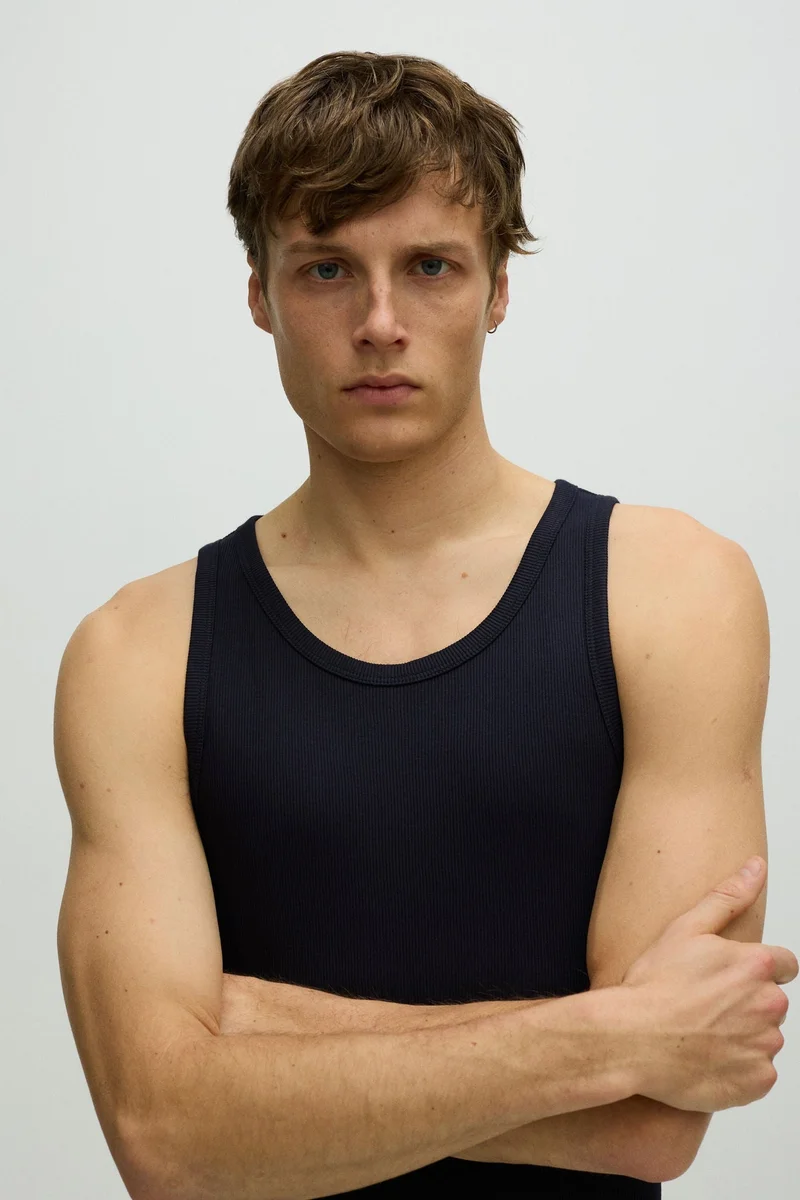 H&M Slim Fit Ribbed vest top