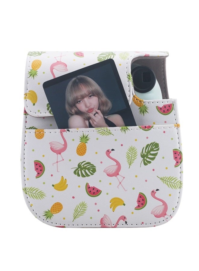 Frankmate Protective Case Compatible with Fujifilm Instax Mini 12 11 9 8 Instant Film Camera with Accessory Pocket and Adjustable Strap - Image 2