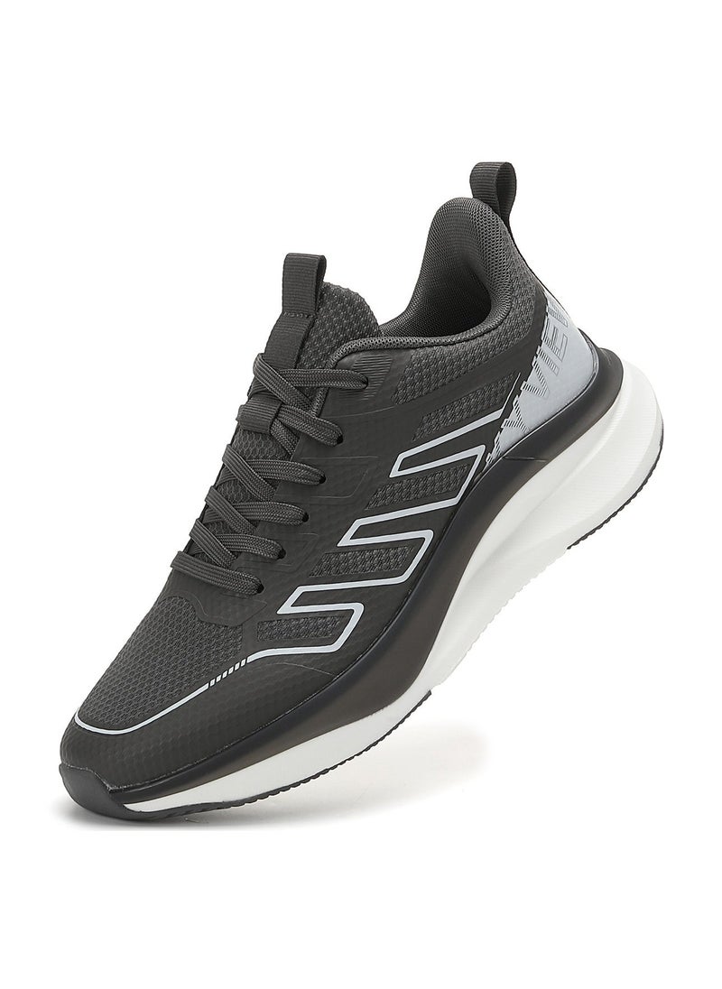 Sky View Athlesiure Men's Lace Up Walking Shoes Running Comfortable Tennis Breathable Non Slip Athletic Sports Shoes Gym Workout Cross Training Sneakers With Non-Slip Backing  - Image 3