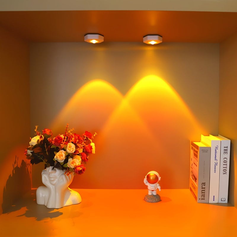 Sunset Red LED Touch Light Photography Ambient Light Stick On Lighting Fixture Under Kitchen Cabinet Fishing Tackle Box Bookshelf - Image 5