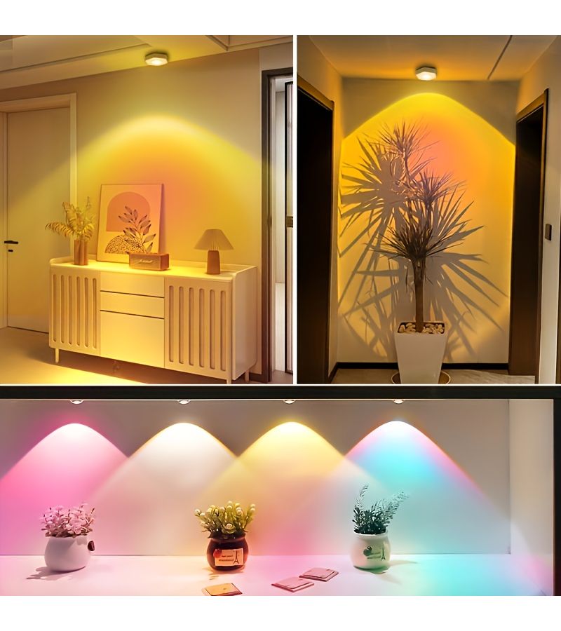Sunset Red LED Touch Light Photography Ambient Light Stick On Lighting Fixture Under Kitchen Cabinet Fishing Tackle Box Bookshelf - Image 4