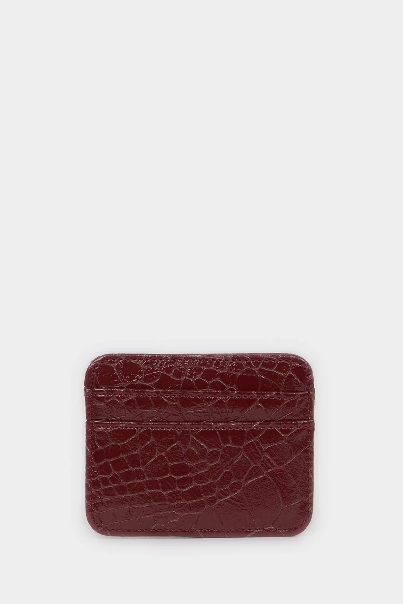 Defacto  Woman Faux Leather Business Card Wallet for Women | Best Price UAE